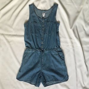 GAP Chambray Sleeveless Romper